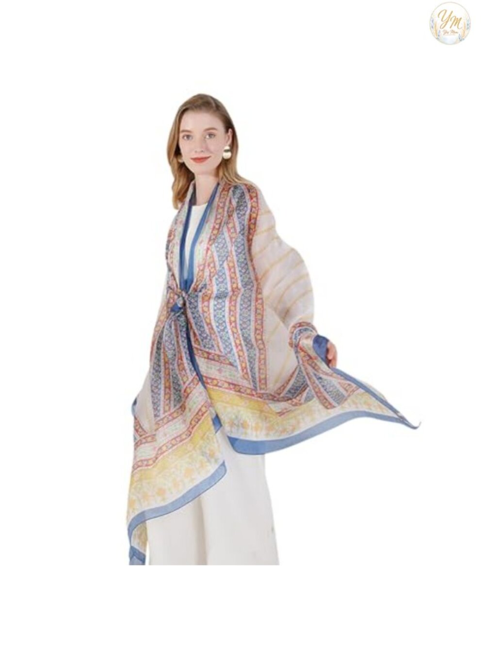 100% Mulberry Silk Pashmina Shawl Wrap Oversized Lightweight Large 90x43